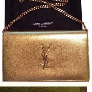 YLS Gold handbag with a chain in great condition